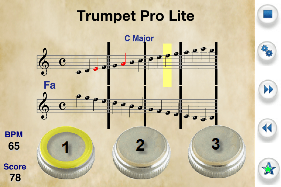 Trumpet Pro Home Screen